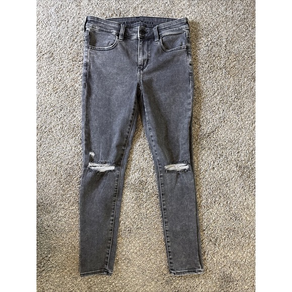 American Eagle Outfitters Denim - American Eagle Women's Next Level Stretch Jegging Black Jeans Size 6 Short